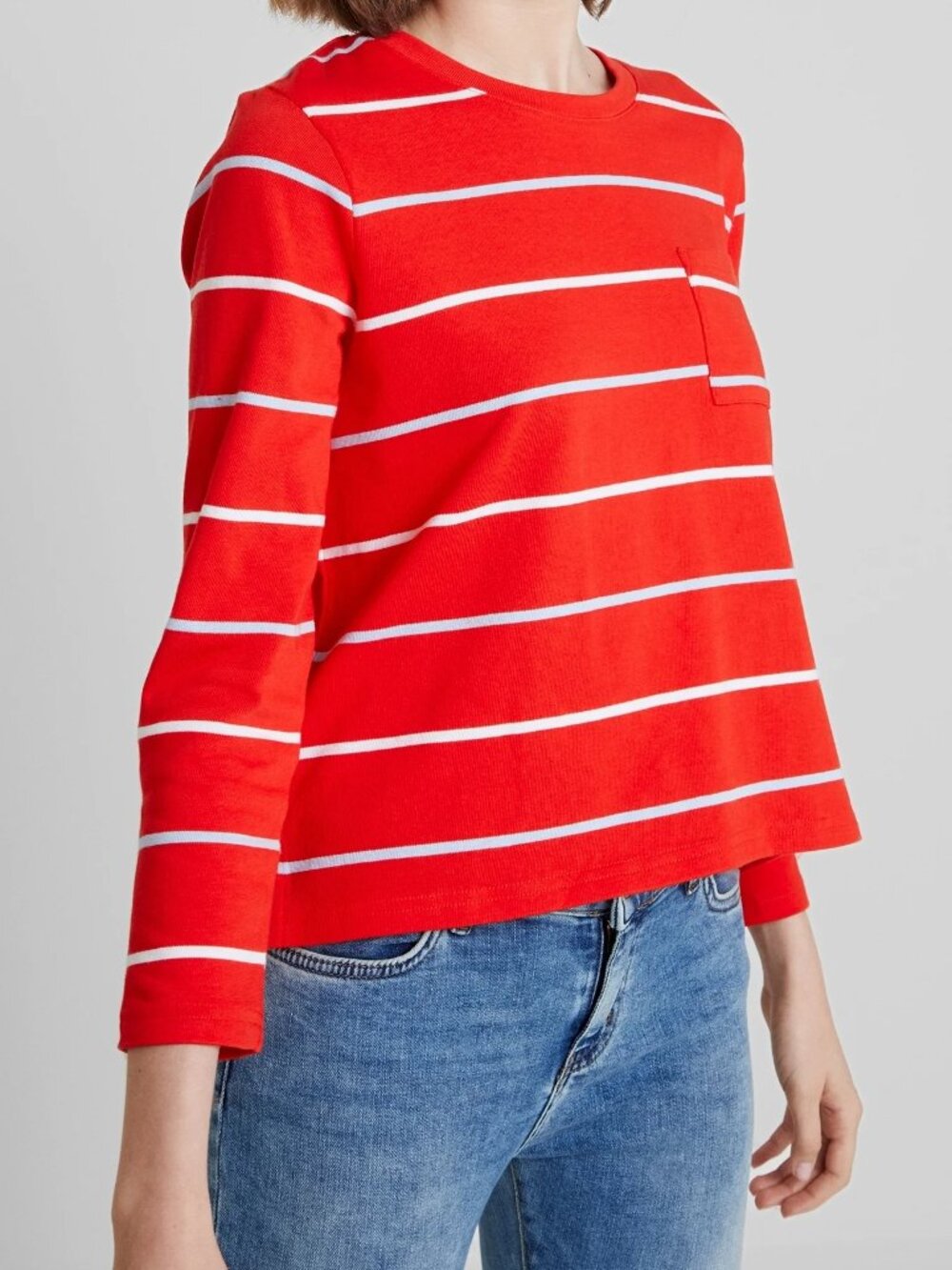 ☆ BANANA REPUBLIC Red Striped 3/4 Sleeve Tee